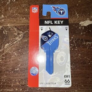 NFL Tennessee TITANS #66 Kwickset  House Key Blank KW1/66 Uncut 89768